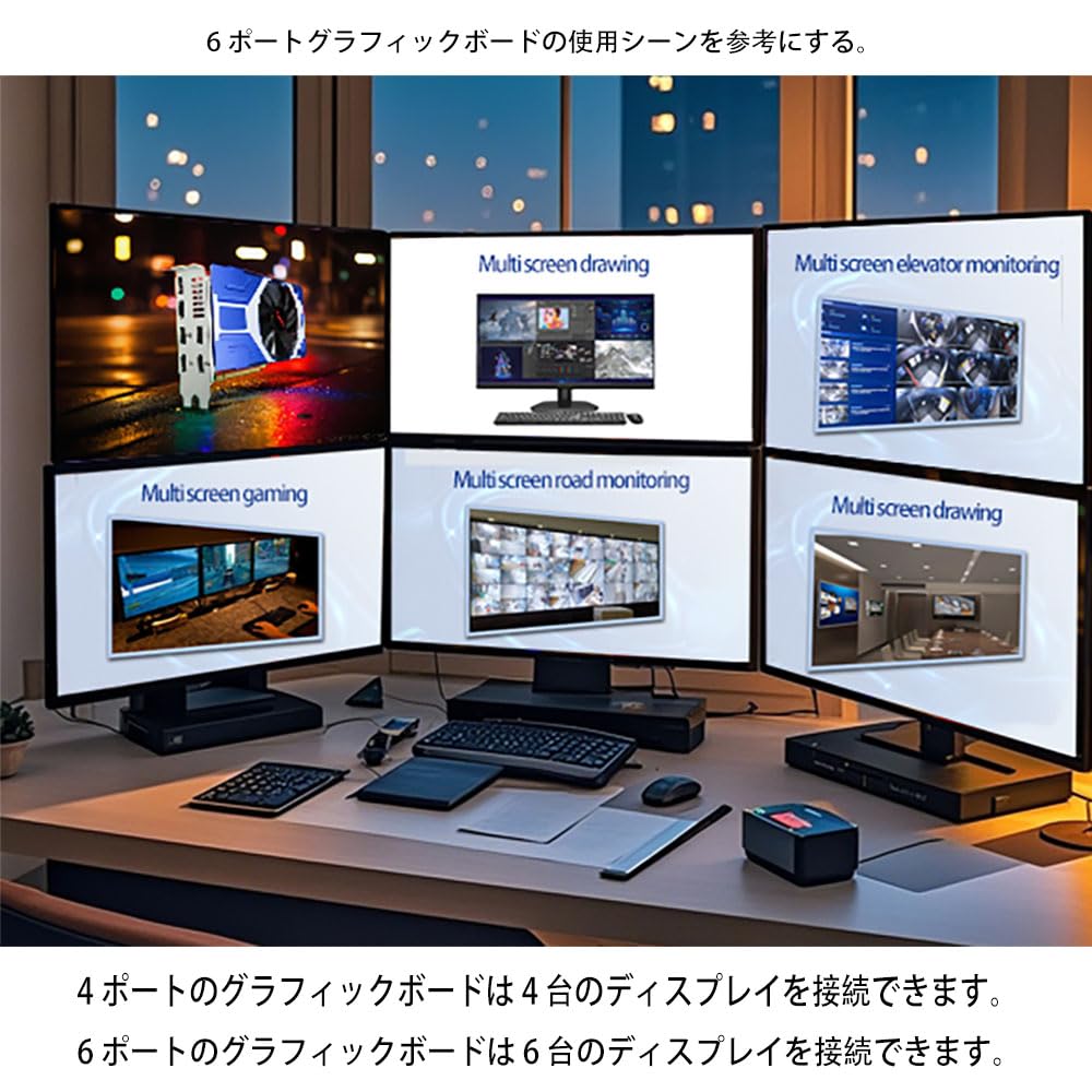 【専用】モニター２台とグラフィックボード マルチディスプレイ設定｜グラフィックボードとマザーボード同時に使う